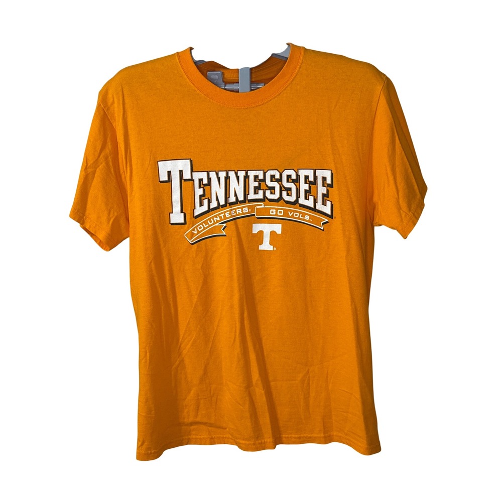 Tennessee Volunteers NCAA Mens Orange Graphic T-Shirt Go Vols Power T Logo Large